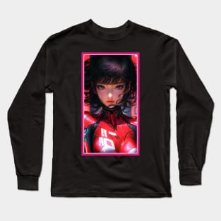 Race Girl | High Quality Anime Artwork | Chibi Manga Anime Art Long Sleeve T-Shirt